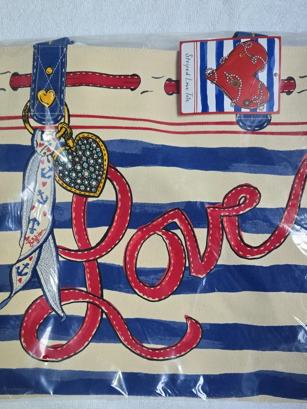 Brighton Striped Love Tote